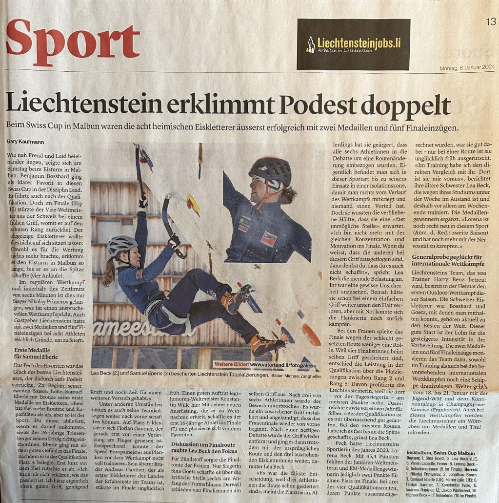 3. Rang am Swiss Master in Malbun LI